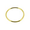 1mm 18ct Yellow Gold Vermeil Slim Round Band or Skinny
