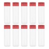 Cilindro De Plástico Cuerpo Traslúcido Pack 10 Piezas