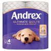 Andrex® Supreme Quilts Toilet Tissue, 4 Quilted Toilet Rolls White