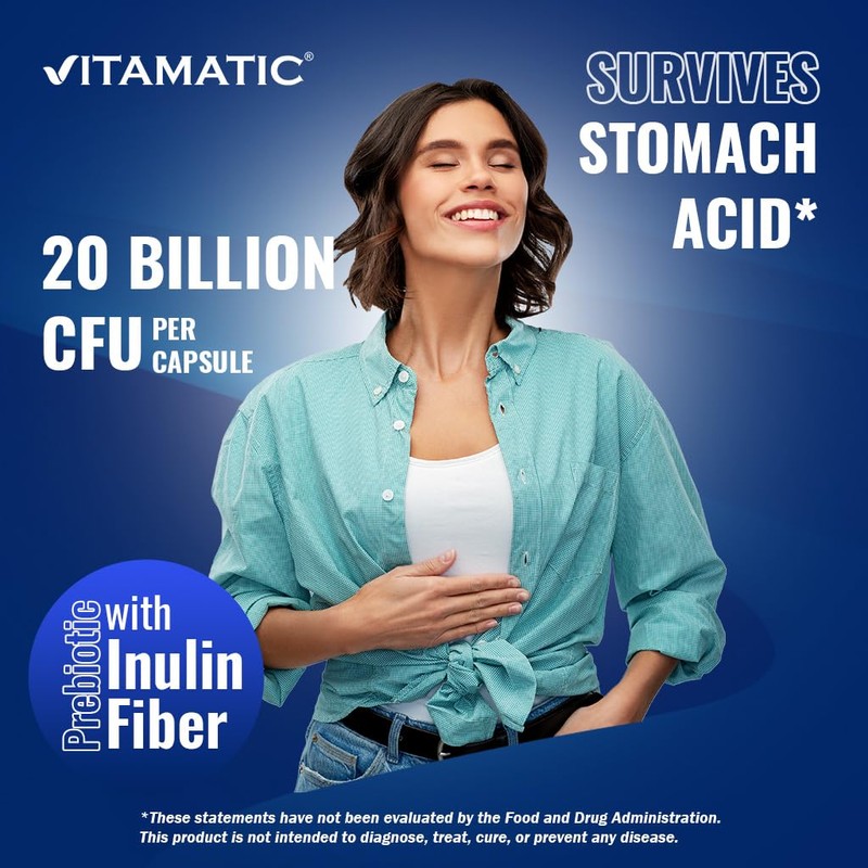 Vitamatic Lactobacillus Plantarum - 20 Billion per DR Capsule -