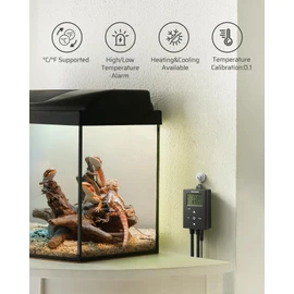 DEWENWILS Digital Temperature Controller Thermostat Outlet with Heating & Cooling Mode for Chest Freezer, Home Brewing, Green House, Incubation, Reptiles, -22°-221°F, 120V/10A/1200W