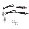 Jiozermi 2 Pcs Piezo Spark Igniter, Metal Threaded Ceramic Push
