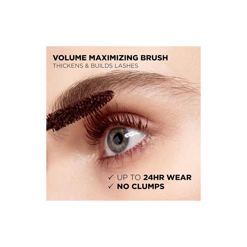 LOreal Paris Makeup Voluminous Original Volume Building Mascara, Deep Burgundy,