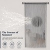 100×200cm String Door Curtain Fly Screen Partition Curtain (Silver Gray)