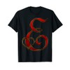Monogram Initial Letter E Red Heart T-Shirt