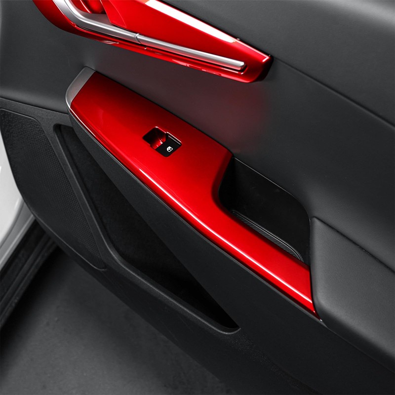 Car Window Switch Panel Cover Side Lift Control Button Frame