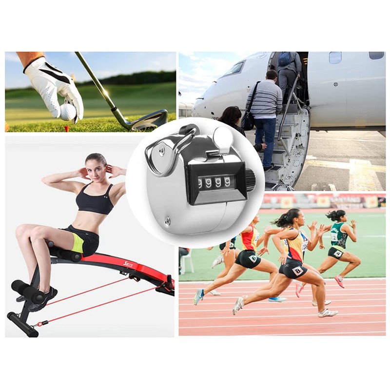 Kellegour Hand Tally Counters,8 Pieces Metal Tally Counters,Hand Tally Clicker