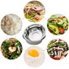 Waikhomes Deep Mixing Bowl, 6-Pack Serving Bowl Stainless Steel, Prep