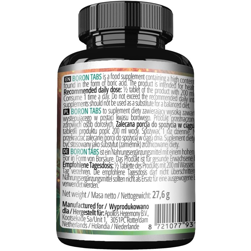 Bor 3 mg pro Portion - 120 Vegane Tabletten -