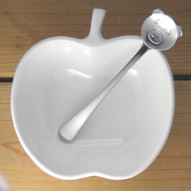 Nagao Tsubamesanjo Shaved Ice Spoon, Mini, Polar Bear, Set of 2, 4.9 inches (12.5 cm), Made in Japan