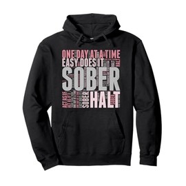 Trendy Summer Top Sober Anniversary T for Men and Women Pullover Hoodie