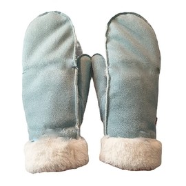 AXELENS Women's Winter Mittens, lightblue