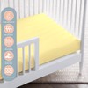 Pizuna 100% Cotton Fitted Cot Sheets Mellow Yellow, 400 Thread