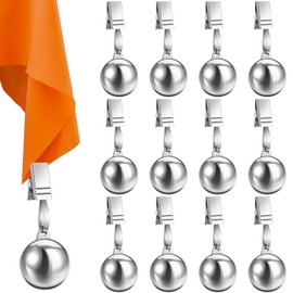 Lounsweer 36 Pcs Tablecloth Weights Stainless Steel Tablecloth Clips Added Weights for Outdoor Picnic Garden Patio Party Camping Dinner Table Cover Decoration