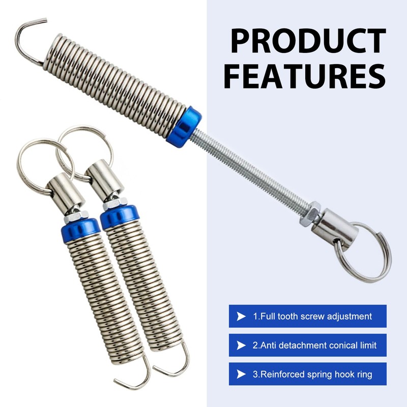 Opuweiy 2 PCS Car Trunk Lid Metal Spring, Stainless Steel