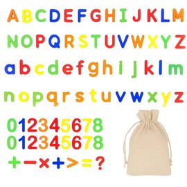 79 Pcs Magnetic Letters, Colorful Kids Learning Toys, Magnetic Letters And Numbers, Fridge Magnets Educational Learning Alphabet, Scrabble Learning Games Toys For Baby Toddler Preschool