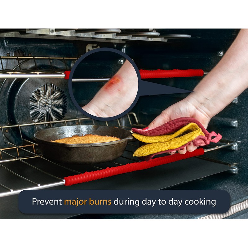 Silicone Oven Guards for Racks by Linda’s Essentials (3 Pack)