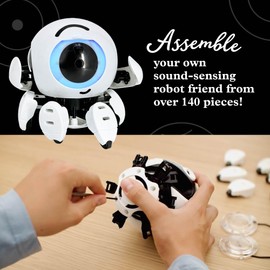 Thames & Kosmos Hero: Sound-Sensing Robot STEM Experiment Kit, Build a Robot That Reacts to Sounds, Explore Engineering, Sound Technology, Spatial Hearing, Quality Screen-Free, Educational Play