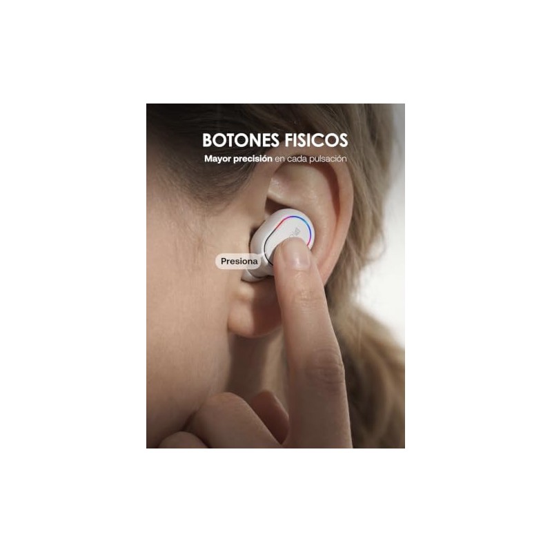 1 Hora Audífonos Inalámbricos Bluetooth con Pantalla LED