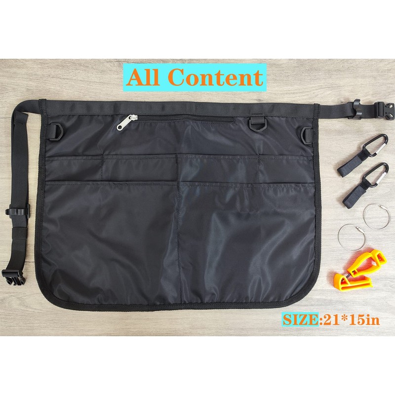 Bafelia Waterproof Cleaning Apron with 7 Pockets, Cleaning Supplies for