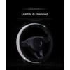 Doublekill Diamond Leather Steering Wheel Cover with Bling Bling Crystal