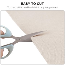 otoez Headliner Fabric Foam Backing Material 144" L×60" W Automotive Home Headliner Material for Car RV Boat Replacement Repair DIY (Beige, 60"x144")