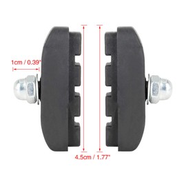 X AUTOHAUX Pair Bike Brake Pads Bicycle Block Mountain Bike MTB 45mm Black