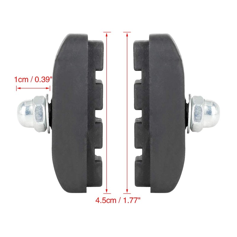 X AUTOHAUX Pair Bike Brake Pads Bicycle Block Mountain Bike