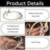 hinbkenla Star Carabiner Y2k Keychain,Y2k Carabiner,Shiny Chrome Accessories,Cute,Key Ring,Minimal Stainless