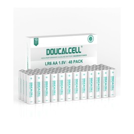 Doucalcell AA Batteries 48 Pack, Maximum Power Ultra Long Lasting Double AA Battery, High-Performance 1.5 Volt Alkaline Batteries with Anti-Leakage Design, Up to 10-Year Shelf Life