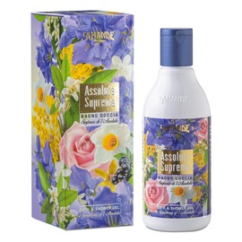 L'AMANDE - Duschgel für Damen mit Hyaluronsäure und Vitamin E, Duschgel reinigend und feuchtigkeitsspendend für den Körper mit beruhigender Wirkung, zartes und natürliches Schaumbad 250 ml