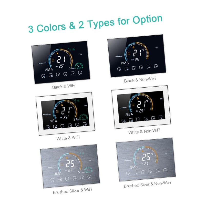 ORFOFE 1set Smart Thermostat Programmable Heating Control for Indoor Use