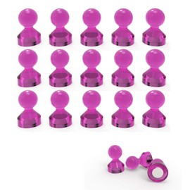 Ant Mag Magnetic Push Pins Strong Push Pin Magnets for Fridge Whiteboards Calendars Maps in School & Office Pack of 18 Pink