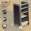 Toddler Tower Step Stool for Kitchen & Bathroom with Anti