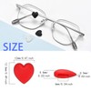 KECHIO Eyeglasses Ear Grip Heart-Shaped Silicone Retainers Soft Ear Hooks