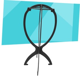 Mikinona Professional Wig Hanger Stand Plastic Wig Holder Folding Design for Salon Home Use