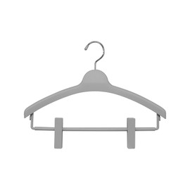 Shinkohanger 602577 Mono Closet Top Hanger Clip Bar with Skirt Clip Swivel Hook, Gray, 38 x 29 x 2.3 cm