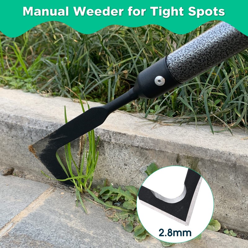 Lilyvane Crack Weeder, Manual Crevice Weeding Tool Weed Puller with