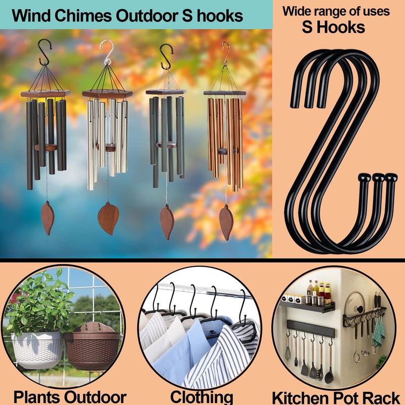 20 Pack S Hooks for Closet,Jeans Hooks for Closet,Heavy Duty
