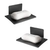 2 Pack Soap Dishes for Bathroom, Bar Soap Holder with