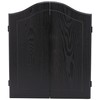 Action Outlaw Stained Wooden Dart Board Cabinet, Black (40-0500)