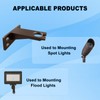 EZlumify Landscape Lighting Gutter Brackets, Mounting Bracket Base Plate for