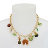 Betsey Johnson Women's Autumn Charm Bib Necklace