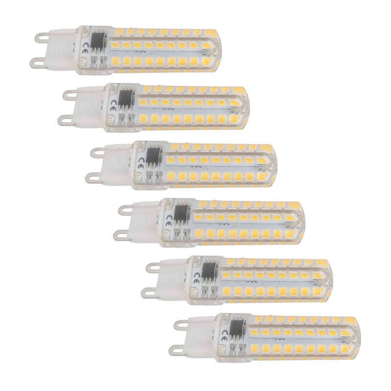 6PCS G9 LED Bulb Dimmable 3W 270LM 72LEDs G9 Bulb