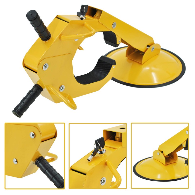 2 Pack Trailer Wheel Lock Clamp Boot Adjustable for RV