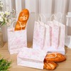 Gueevin 24 Pcs Floral Gift Bags Bulk Flower Paper Party