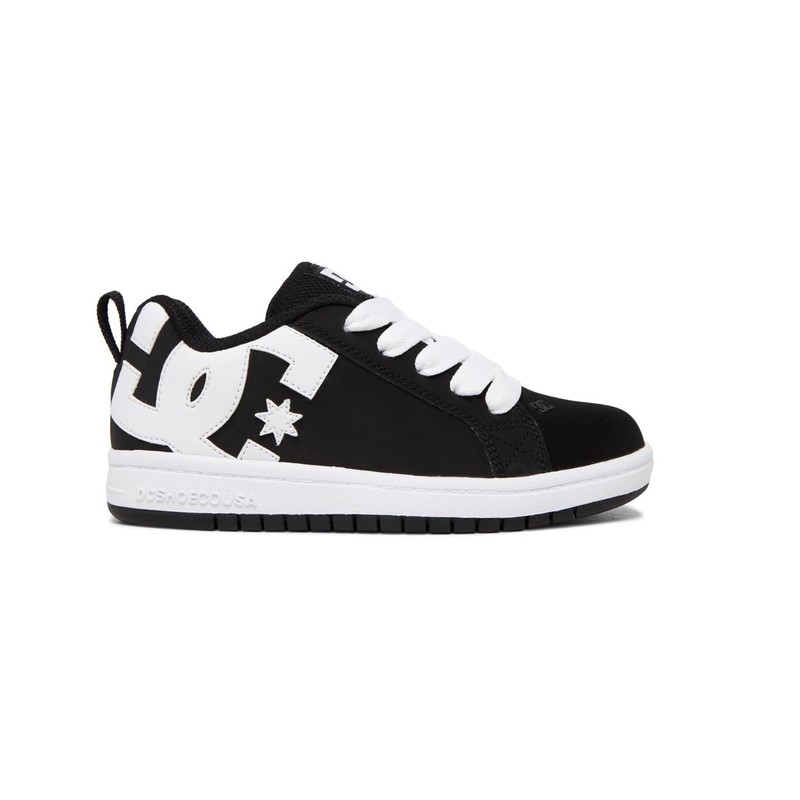 DC Shoes ADBS100207 Bambino Scarpa da Skate, Black/White, 34 EU
