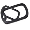 CMJ™ 2 x British US Army Military Style Black Rubber