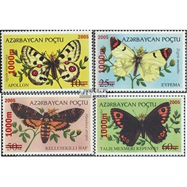 Aserbaidschan 596-599 (complete.issue.) unmounted mint/never hinged ** MNH 2005 Butterflies (Stamps for collectors) Butterflies