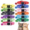12 Collares para Gatos Reflectantes con Campana